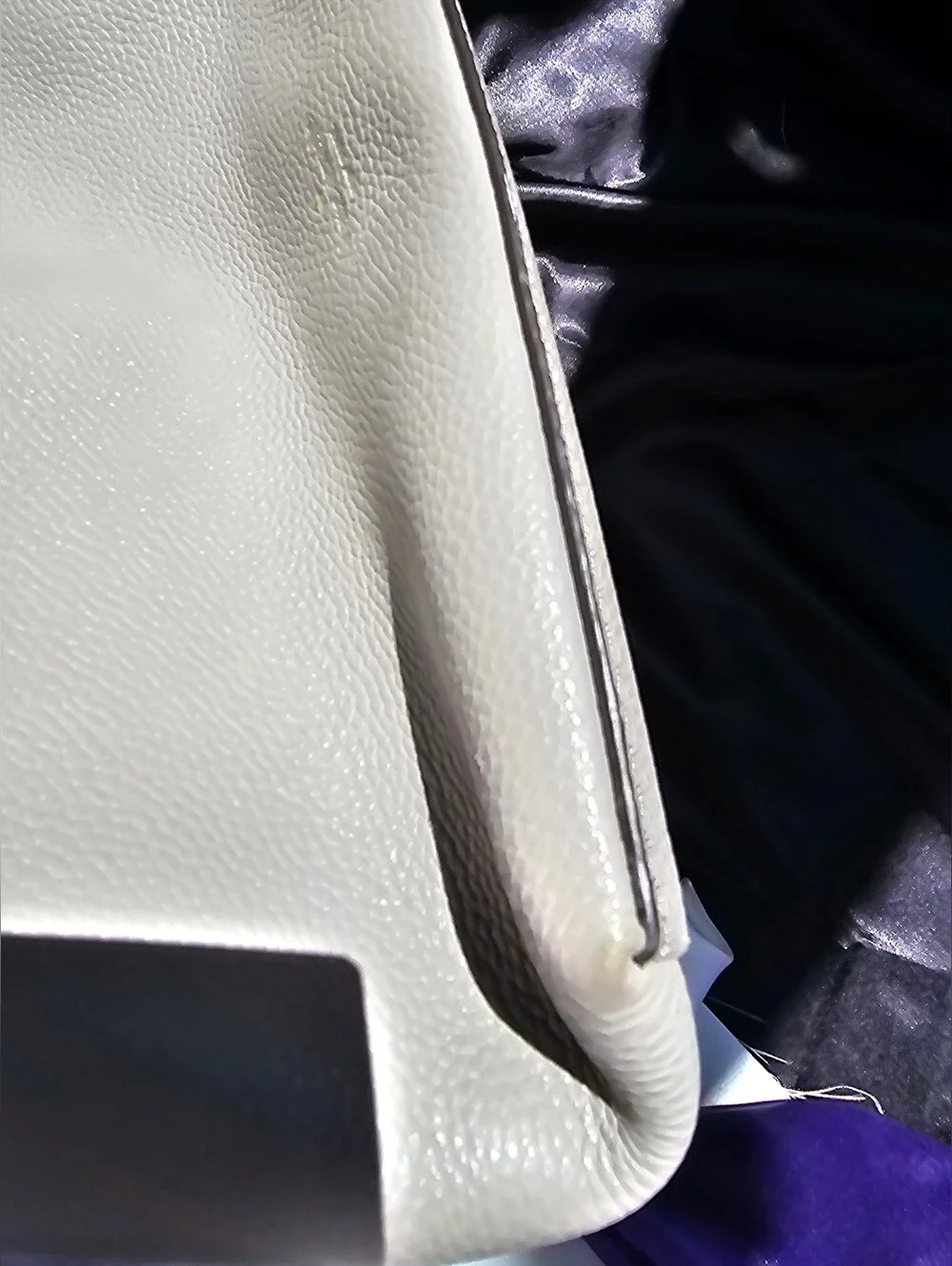 Kate Spade Leila Gray Pebbled Leather Bucket Hobo Bag Original Owner